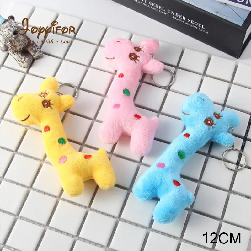 Joyyifor New plush toy giraffe cute big-eyed deer short-haired soft boy girl's key bag pendant gift | Игрушки и хобби