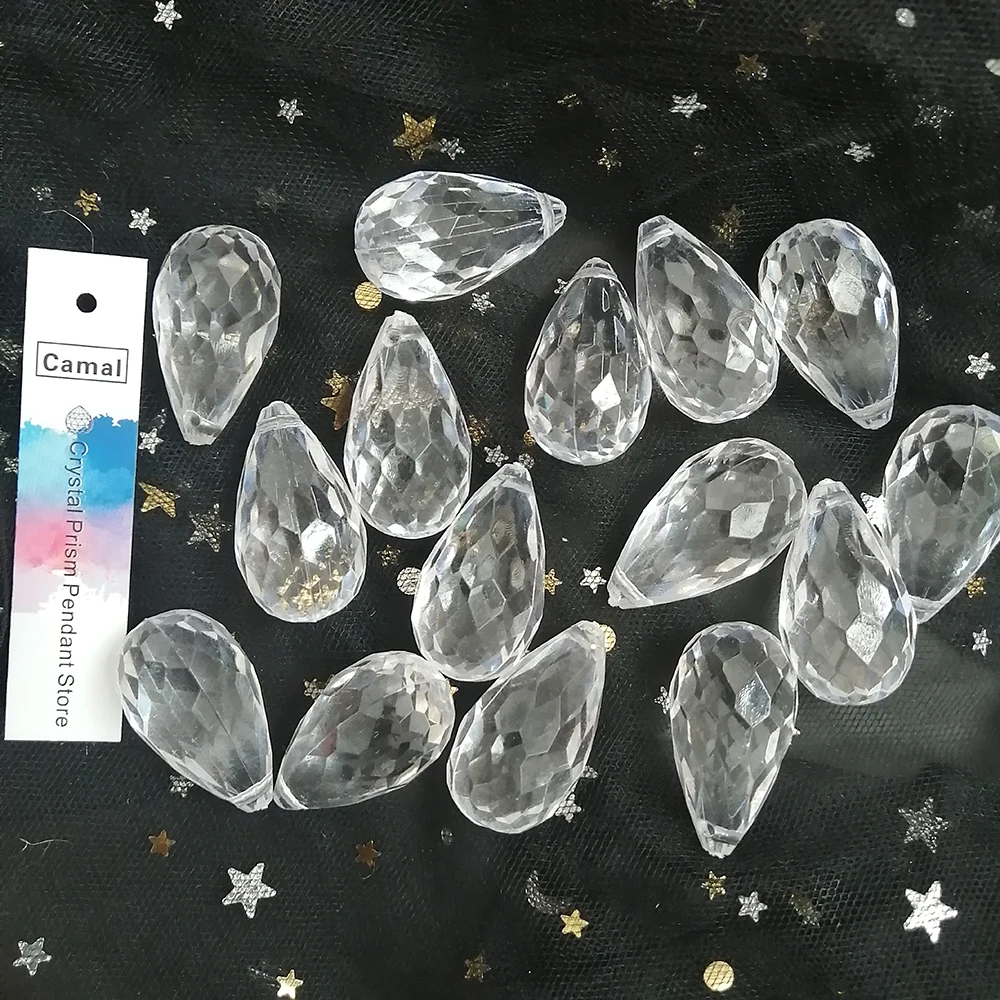 Camal 60 шт. 32 мм акриловая Хрустальная подвесная люстра в форме капли занавеска