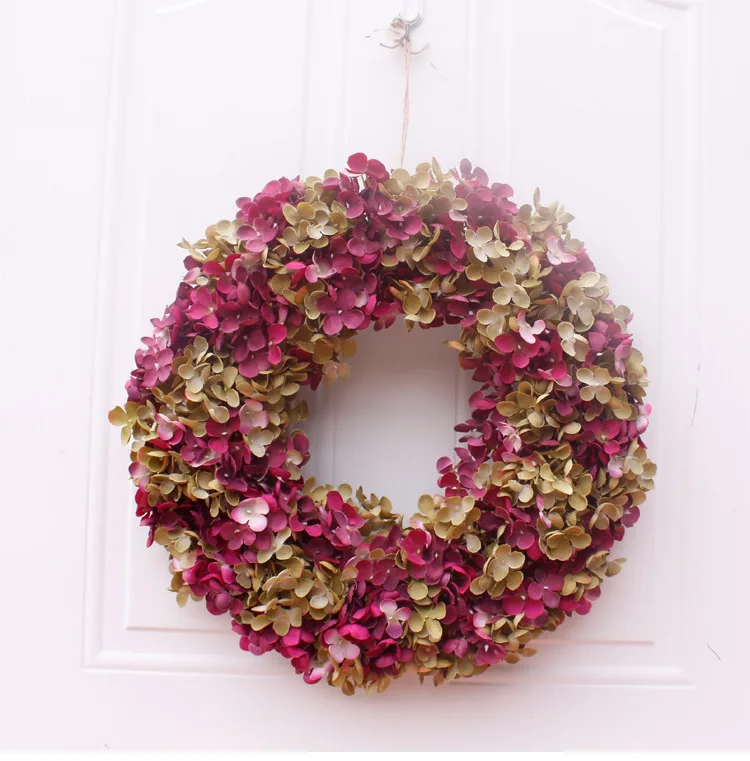 Цветочный искусственный венок розы дверной настенный декоративный для окон