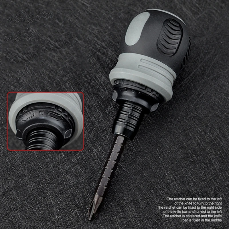 

157A Double Headed Flat Screwdriver Magnetic Bits, Portable, Pocket Size Small Tool - Short Craftsman Nut Driver