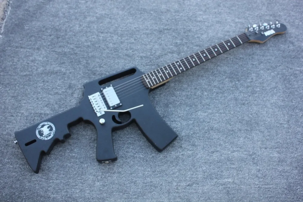 Завод+ черный B. C. Богатый AK47 в форме оружия электрогитара специальная форма B C богатые пользовательские AK47 гитара