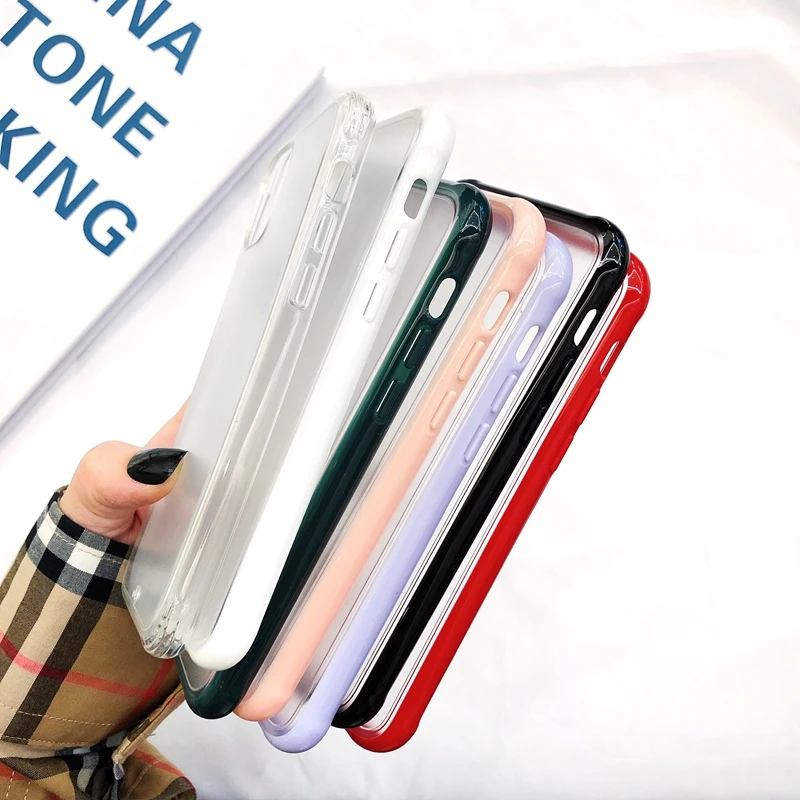 Двухслойный Матовый Бампер карамельных цветов из жесткого поликарбоната +