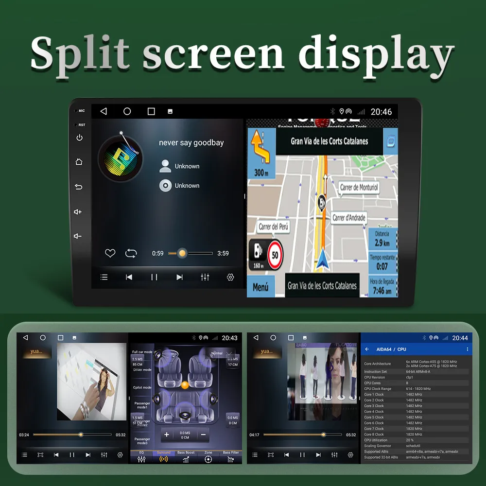 Мультимедийная магнитола мультимедийный видеоплеер на Android с Gps Wi-Fi для Nissan Hyundai Kia