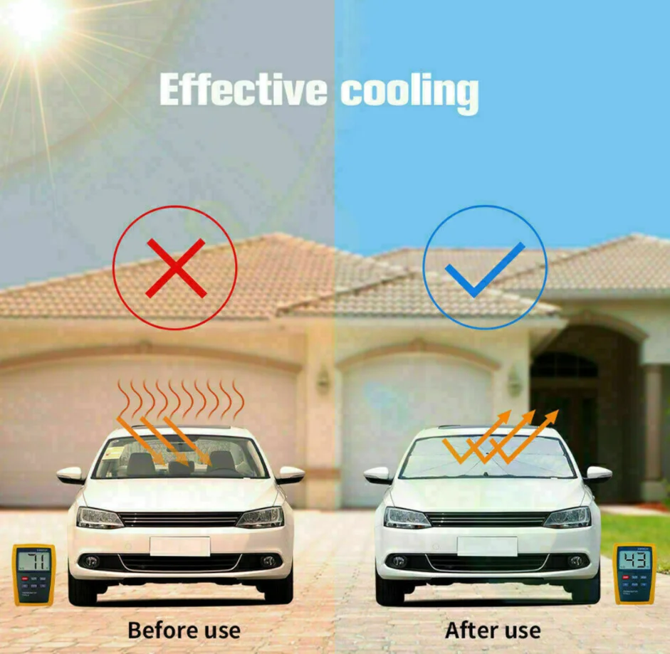 

Universal Car Sun Shades Umbrella Cover Tent Foldable Shield Umbrella Holder Auto Front Window Sunshade Sun UV Protector Dropshi