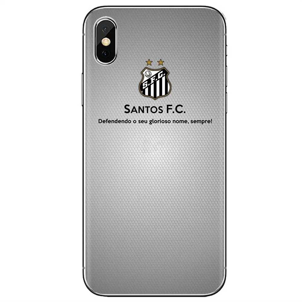 Силиконовый чехол для Huawei Mate Honor 4C 5C 5X 6X 7 7A 7C 8 9 10 8C 8X 20 Lite Pro Football Club Santos FC Logo Art |