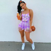 lovely hollow out letter print rompers women elastic casual fitness cut out skinny sporty catsuit summer outfits activewear