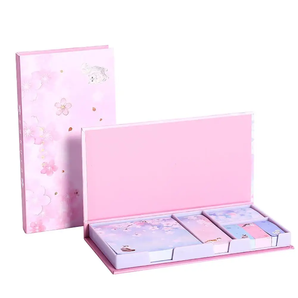 

6Pcs Self Adhesive Memo Pad Sticker Sticky Note Notepad Marker Daily Planner Marker Memo Sticker Office School Supplies Notebook