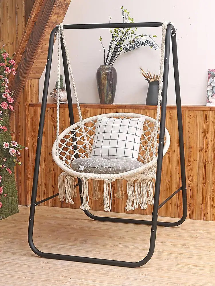 Подвесное кресло с бахромой для гостиной домашняя Колыбель дома хлопковая