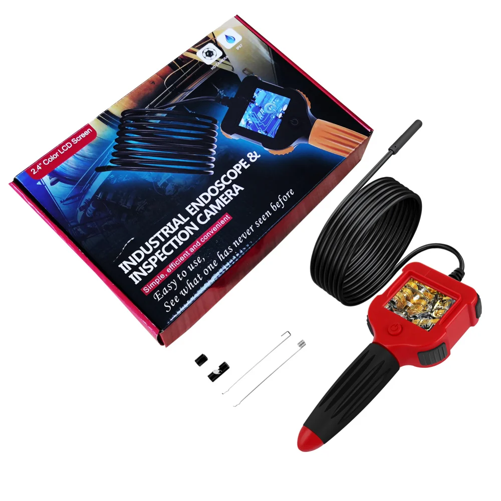 Миниатюрная камера 720P автомобильный монитор эндоскоп HD 5 мм Инспекционная Водонепроницаемый Бороскоп IP67