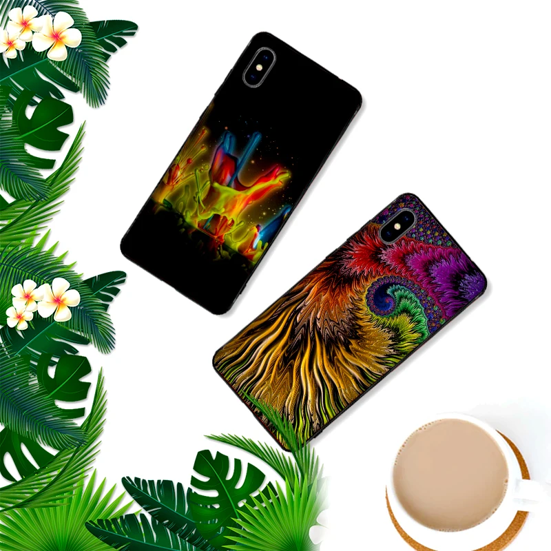 Роскошный черный чехол для Samsung Galaxy S6 S7 край S8 S9 S10 PLUS NOTE 8 9 M10 20 30 крышка биологии