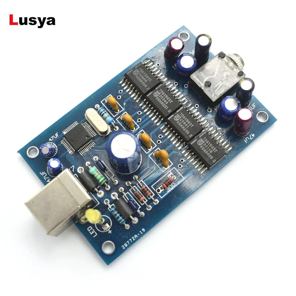 Hi Fi 4 X TDA1543 декодер USB DAC внешний желчь доска для готовой платы G4 004|Цифро-аналоговые