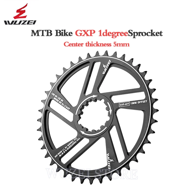 Звездочки для горного велосипеда wuдали GXP 30/32/34/36/38/40/42T Смещенные 1 мм звездочки