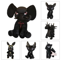 35cm anubis devil doll black stuffed plush unicornrabbitelephantwolfcat toys black doll special gift for kids