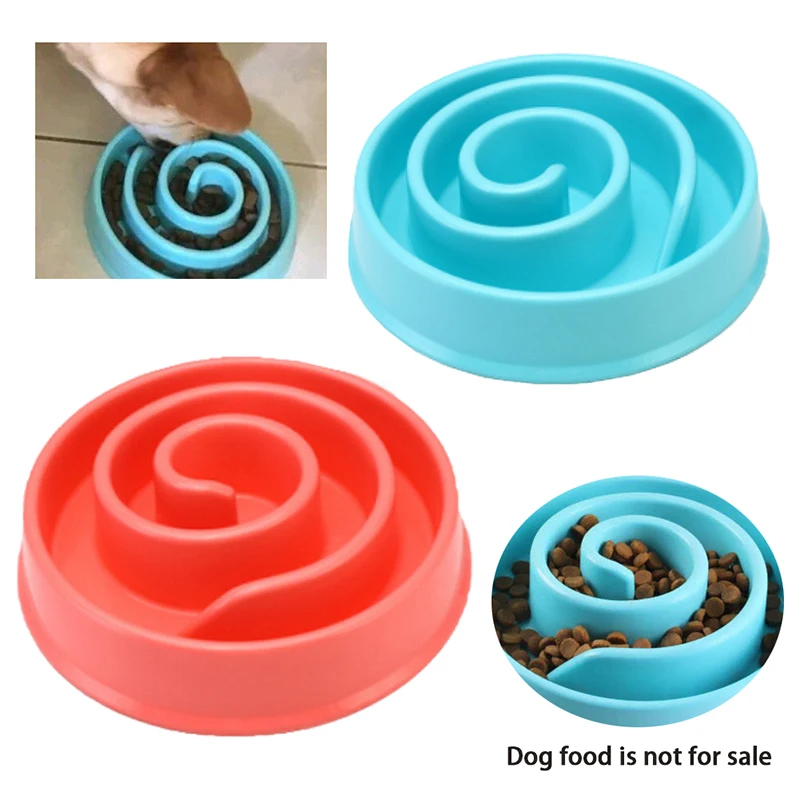Новый стиль искусственная еда миски для щенков миска замедления еды кормушка