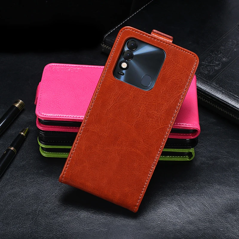 

Case For Tecno Spark 8 Case Cover Flip Leather Protective Case For Tecno KG6 Cover Business Phone Case