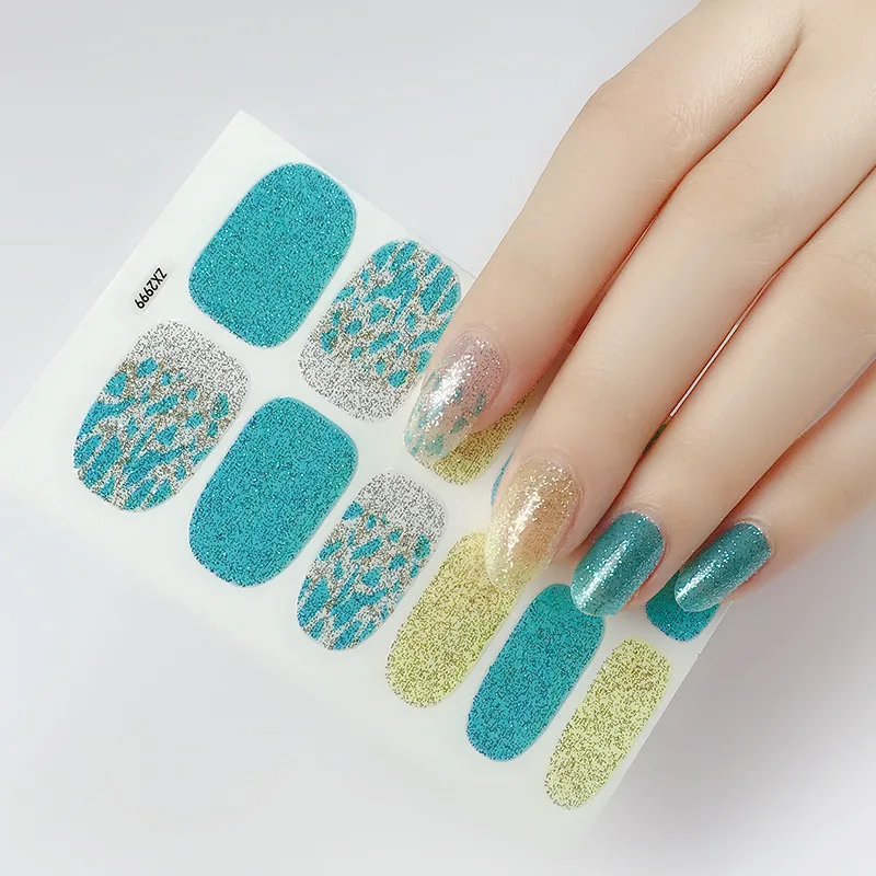 

2021 New Colorful Embossed Ohroa Nails Sticker 3D Fashion Slider Water Transfer Nail Decals for Nail Art DIY Transfer Sticker