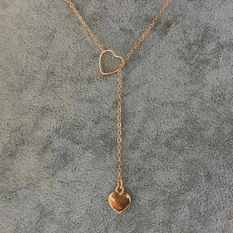 Новое модное Трендовое ювелирное изделие медная цепочка в форме сердца ожерелье