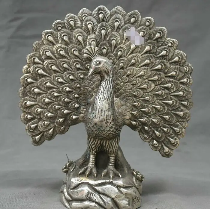 9 2 &quotстарая китайская серебряная статуя фэн шуй павлин пава птицы птица