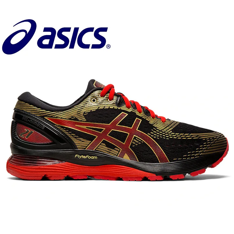 1-5 ASICS-GEL-Nimbus 21 оригинальные мужские кроссовки для бега стабильность Asics мужские кроссовки дышащие спортивные Nimbus 21 - Цвет: 1-5