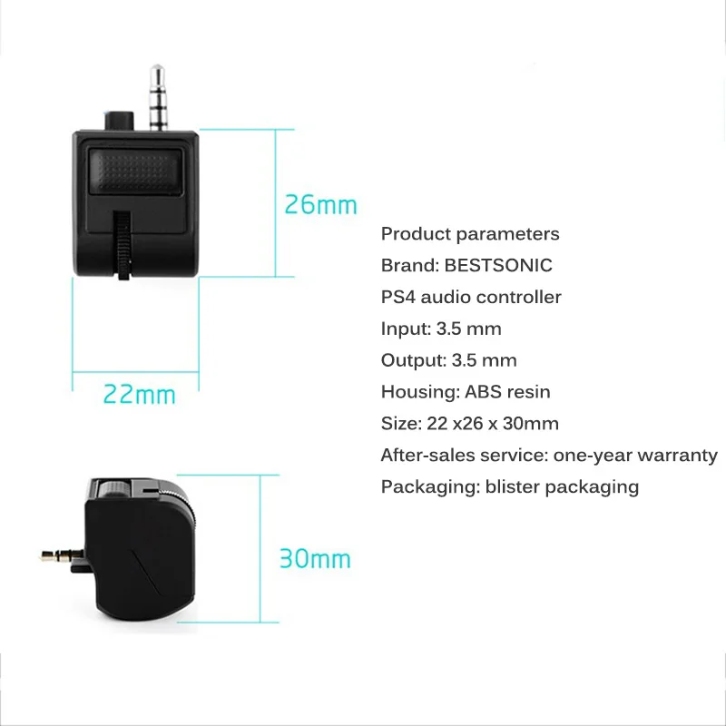 Мини гарнитура ручка аудио адаптер для PS4 Управление Наушники с микрофоном голос