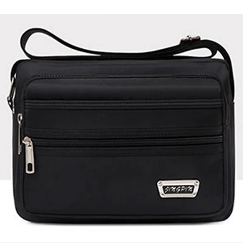 Unisex Messenger Bag British Casual Style Nylon Material Shoulder Bag High Quality Large Capacity Multifunctional Design