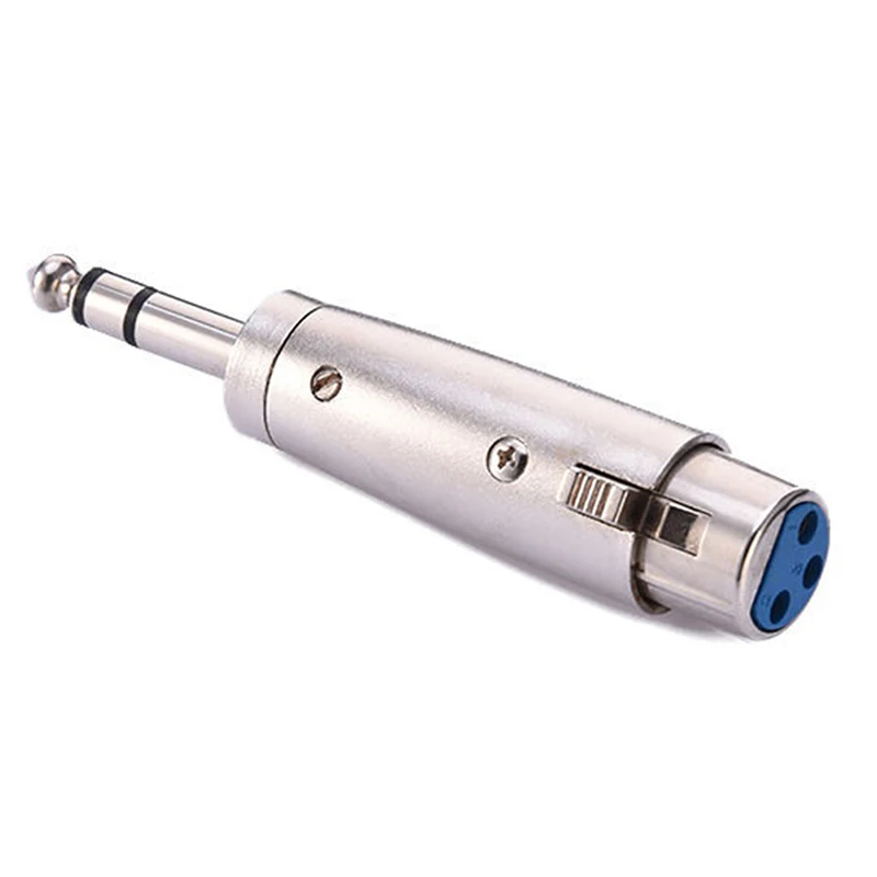 

High Quality 1pc 3-Pin XLR Female to 1/4 6.35mm Stereo Male Plug Audio Cable Cord Mic Adapter