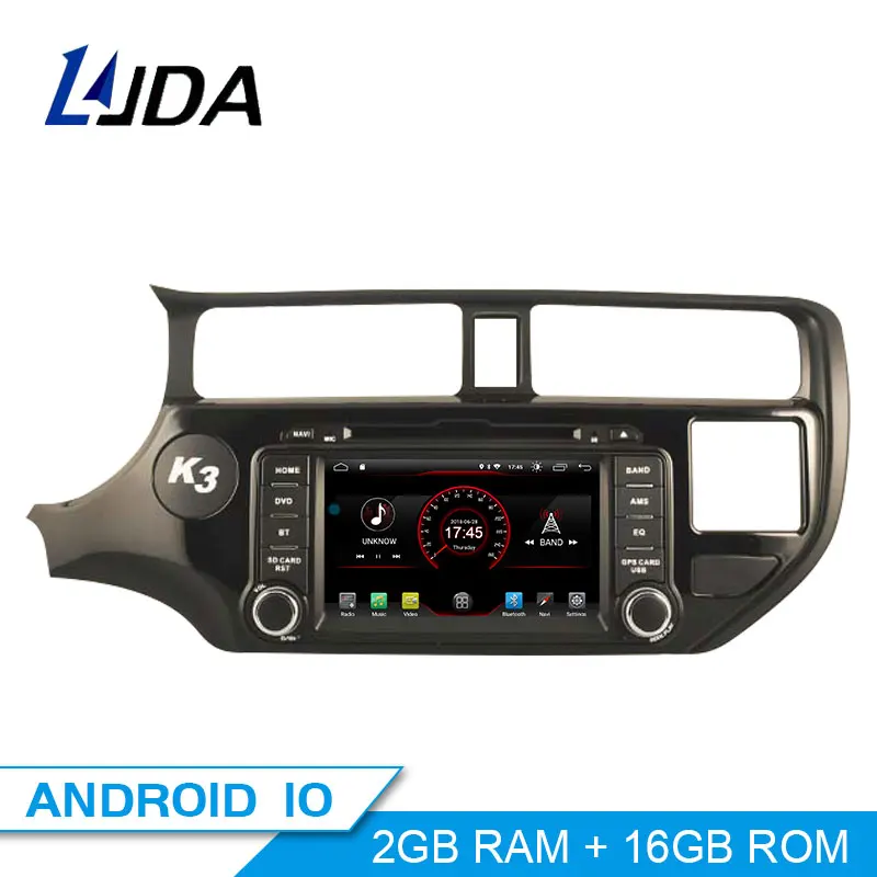 LJDA Android 10 автомобильный dvd-плеер для KIA Rio K3 2012 2013 gps навигация 2 Din Автомобильный радио мультимедиа wifi стерео ips RDS