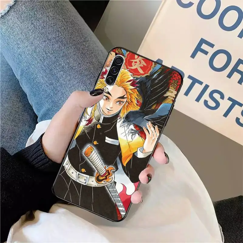 

Demon Slayer Blade Comic Postcard Phone Case For Samsung galaxy S 9 10 20 A 10 21 30 31 40 50 51 71 s note 20 j 4 2018 plus