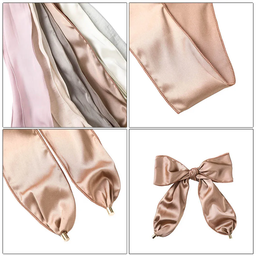 Molan модный однотонный эластичный ободок для волос девочек длинный из ленты