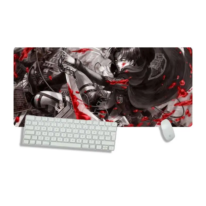 

ttack on titan Natural Rubber Gaming Desk Mat Desk Table Protect Game Office Work Mouse Mat pad X XL Non-slip Laptop Cushion