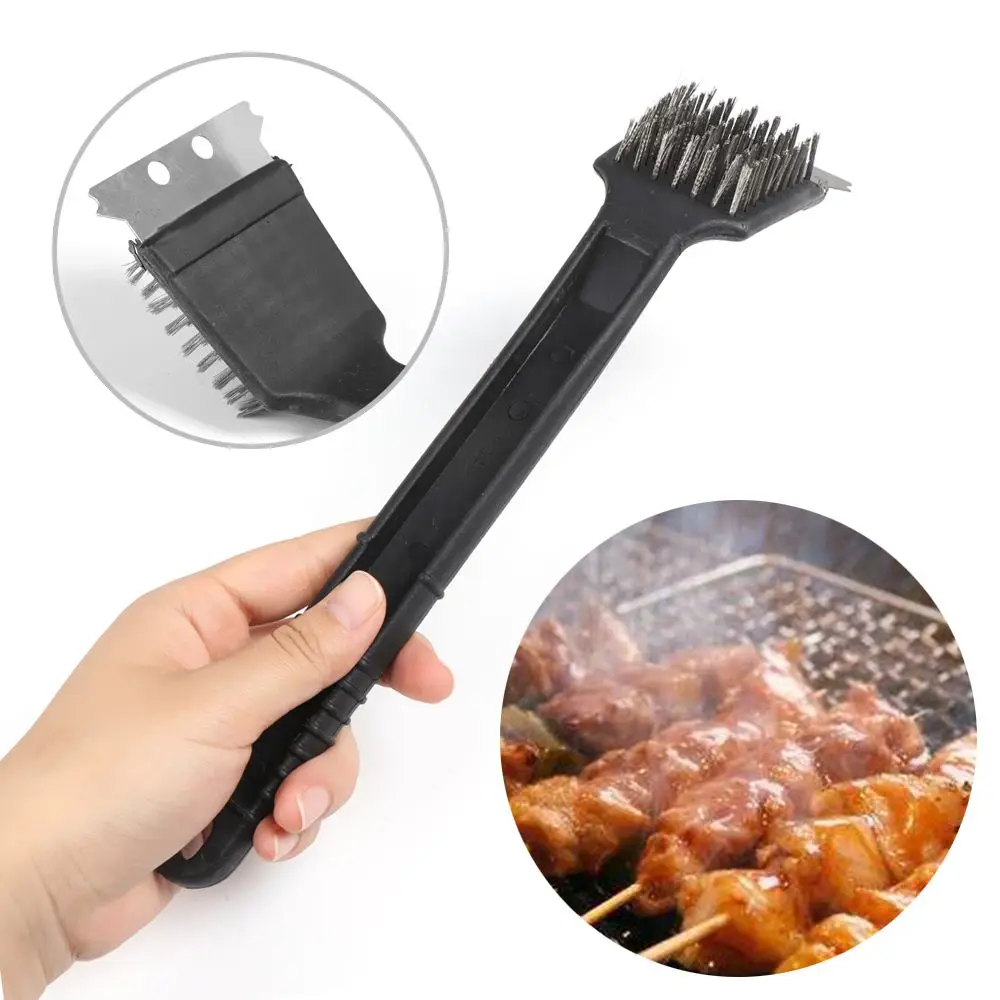 Щетка для чистки барбекю 12 дюймов сверхмощный проволочный скребок инструмент