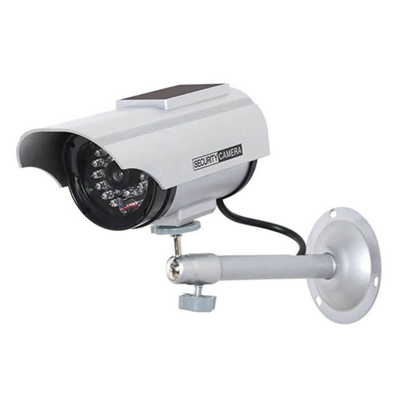 Купольная камера видеонаблюдения муляж с питанием от солнечной батареи имитация