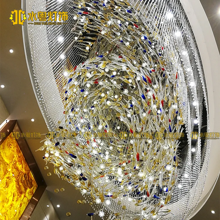 Индивидуальные лобби Холла нестандартный проект хрустальная лампа отдел продаж