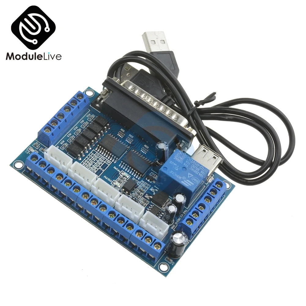 5-осевая плата с ЧПУ оптическим соединителем Драйвер шагового двигателя MACH3