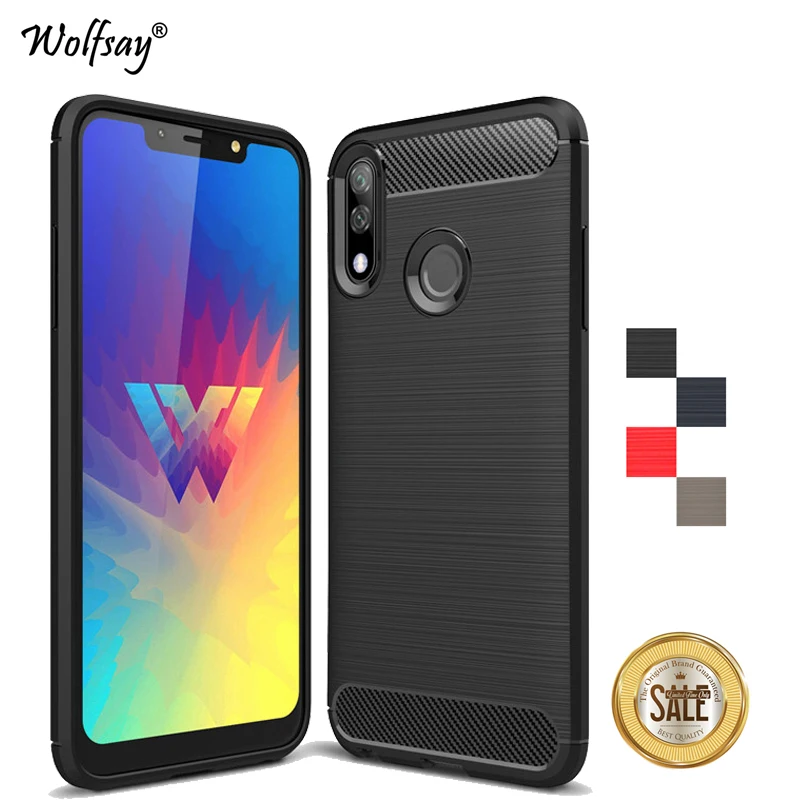 

For LG W10 Case Shockproof Armor Rubber Soft TPU Silicone Phone Bumper Case For LG W10 Back Protection Cover For LG W10 Fundas *