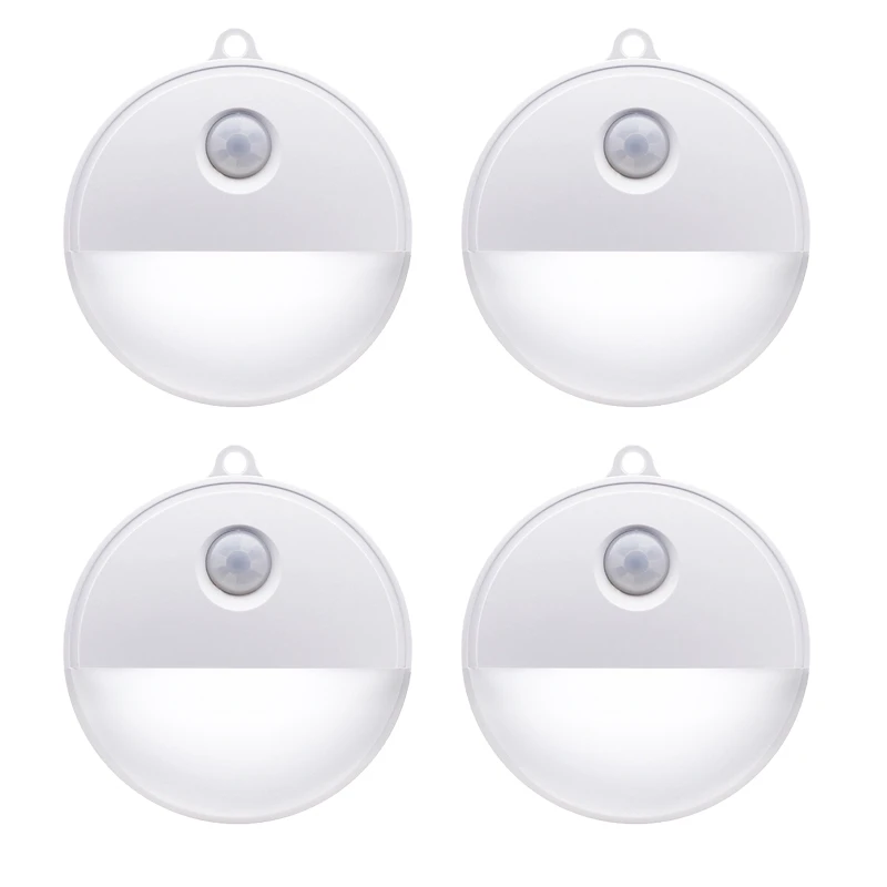 

Human Body Induction Night Light Half Moon Night Light Human Body Motion Sensor Children's Night Light 4pcs