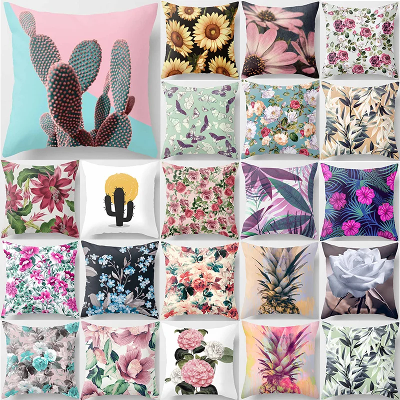 Тропический кактус ананас цветы подушки для растений Чехлы аннуус высокого