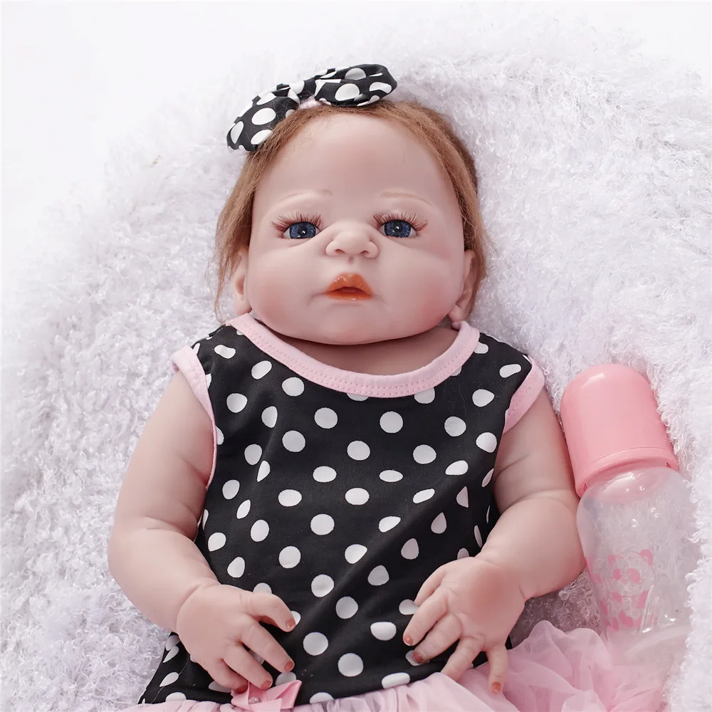 

55CM Dolls lifelike Realistic Baby Reborn Stuffed Toys Newborn Babies doll Adorable Handmade Bonecas Toys for kids birthday gift
