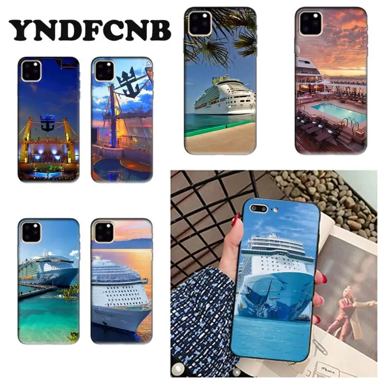 Дорожный телефонный чехол YNDFCNB с круизным кораблем милый для iPhone 8 7 6 6S Plus X XS MAX 5 SE 5S