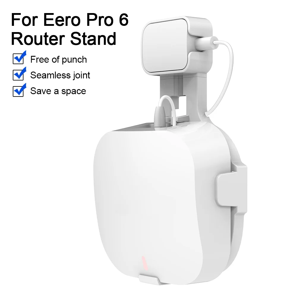

Wifi Wall Mount Holder No Drilling Storage Bracket Sturdy Stand Home Office Coffee Shop Wall Hanging Shelf for Eero pro 6
