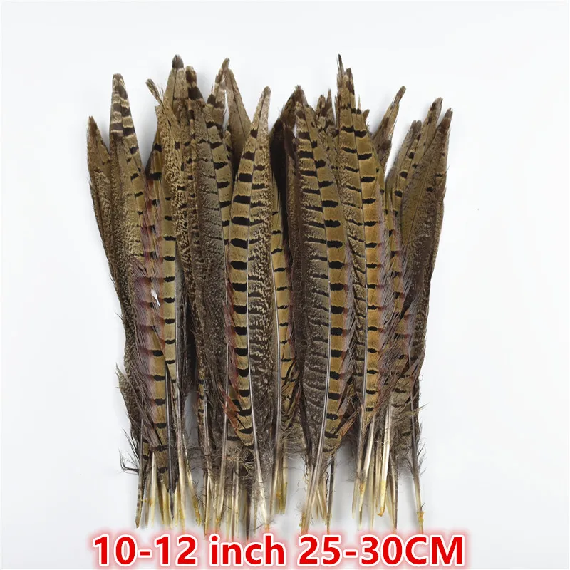 25-30CM 10-12Inch 25-75 см 10-3" натуральные Колечки перья из хвоста фазана для рукоделия Свадебные украшения DIY Декор натуральные перья, пух - Цвет: 25-30CM 10-12Inch