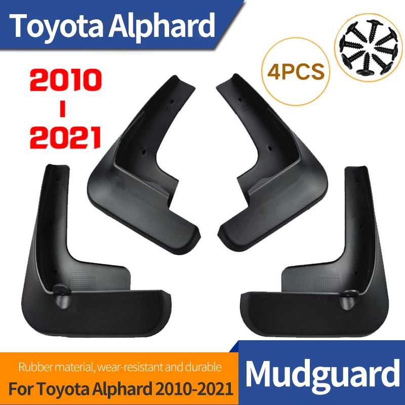 

Брызговики Автомобильные Брызговики для Toyota Alphard 2010-2021, передние и задние брызговики, аксессуары для внешней отделки