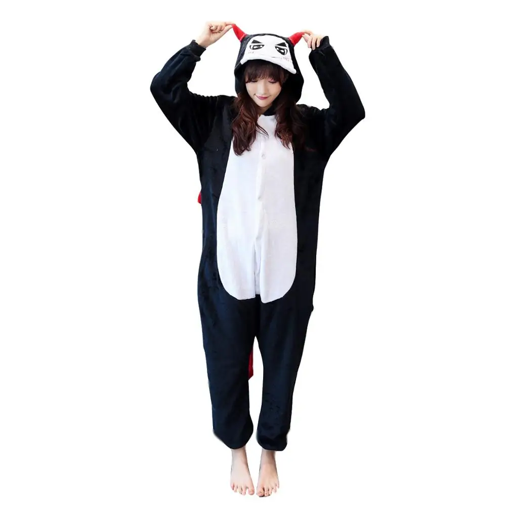 Adults Animal Pajamas Women Sleepwear kigurumi All in One Pyjama Animal Suits Demon Cosplay Cartoon Hooded Pijama