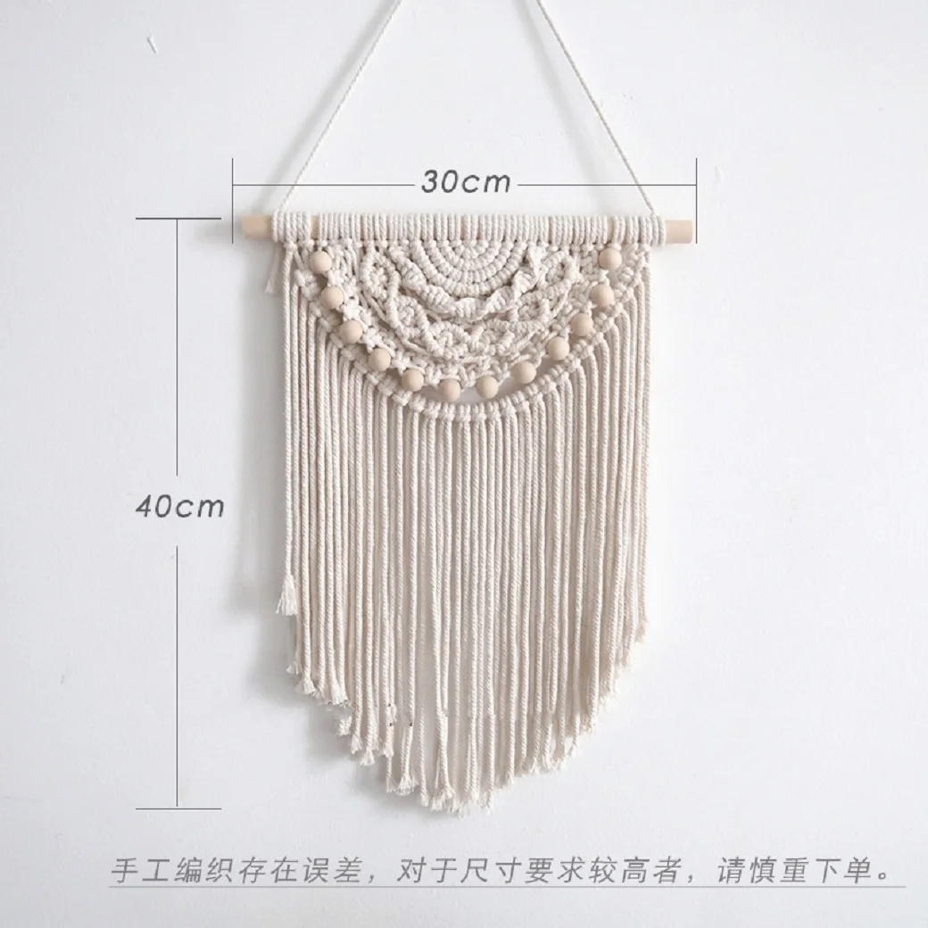 

Tapestry hand woven cotton rope diiy wall decoration small items Nordic storm Simia