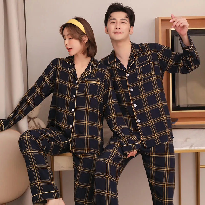 

Пары пижамы для мужчин с длинными рукавами для маленьких девочек на осень-весну, хлопковые женский Шелковый костюм для дома японский Стиль ...