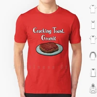 cracking toast gromit t shirt diy cotton big size s 6xl crackers cheese a grand day out the wrong trousers a close shave