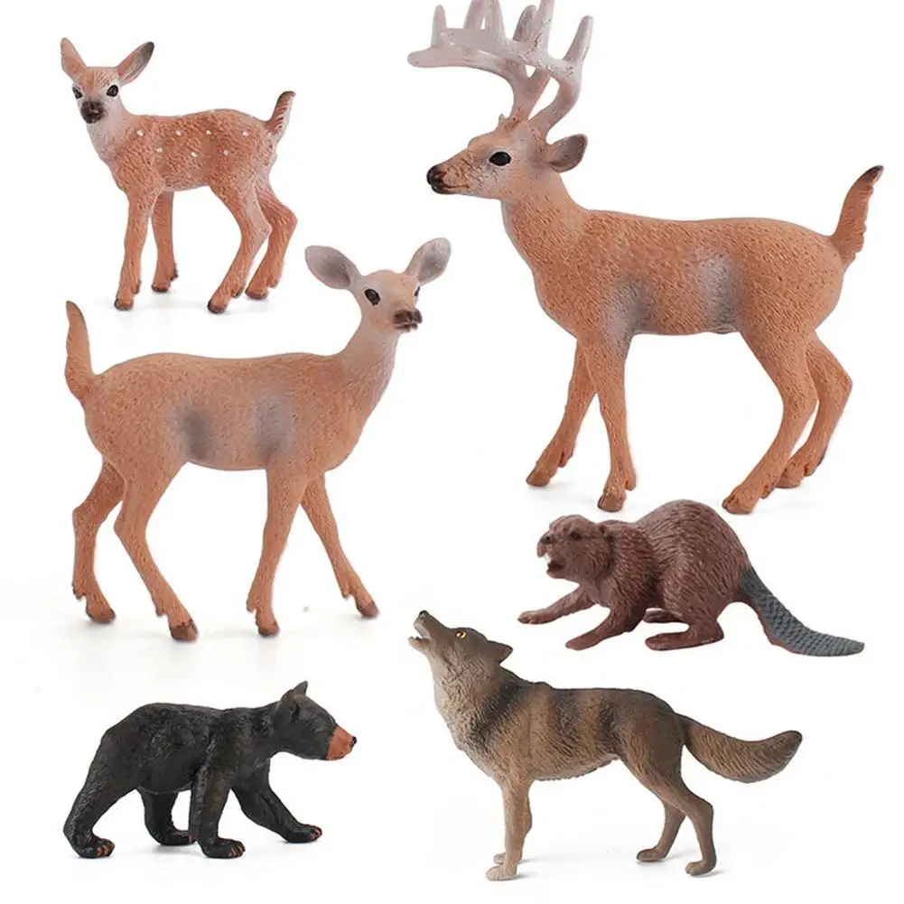 

Animals Figure Toy Deer Figure Handmade Creatures Ornament Deer Figurines Toys Treasures Practical Solid For Ages 3 4 5 Boys And