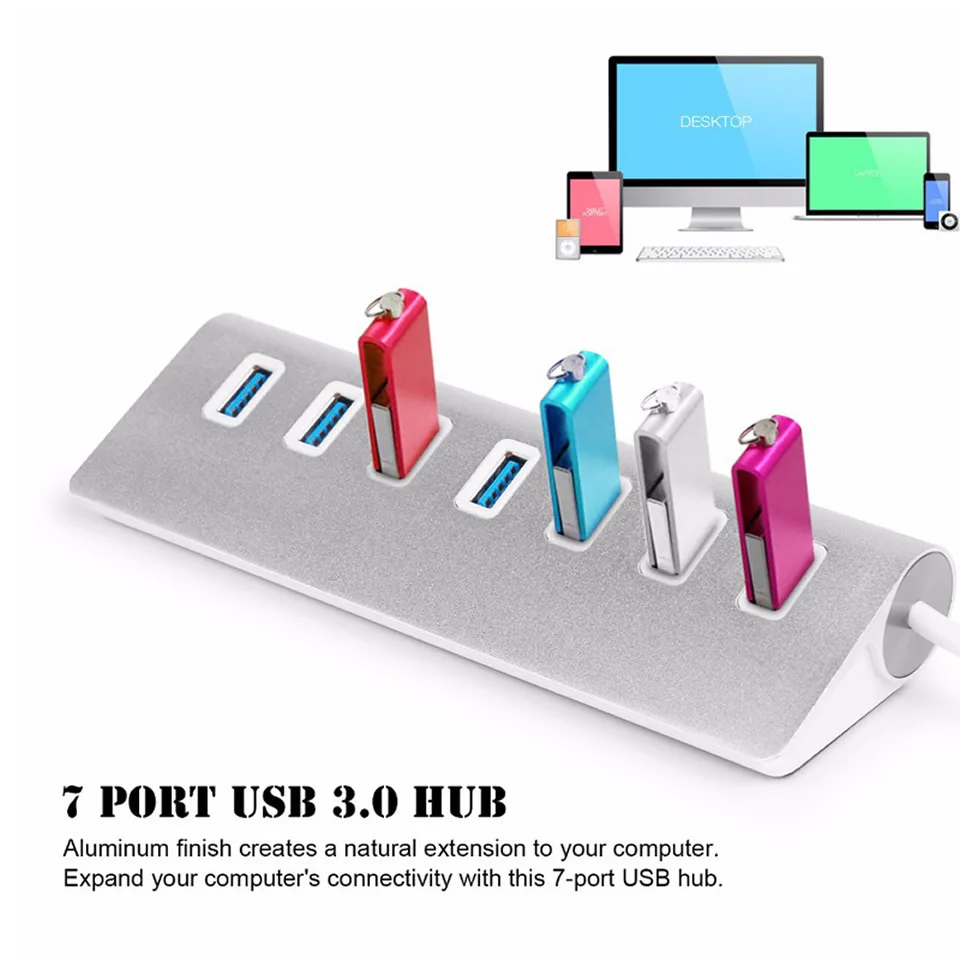 USB концентратор 3.0 Мульти 4 7 портов с адаптером питания для Xiaomi Macbook Pro Air компьютера ноутбука аксессуары Adaptador Hab on.