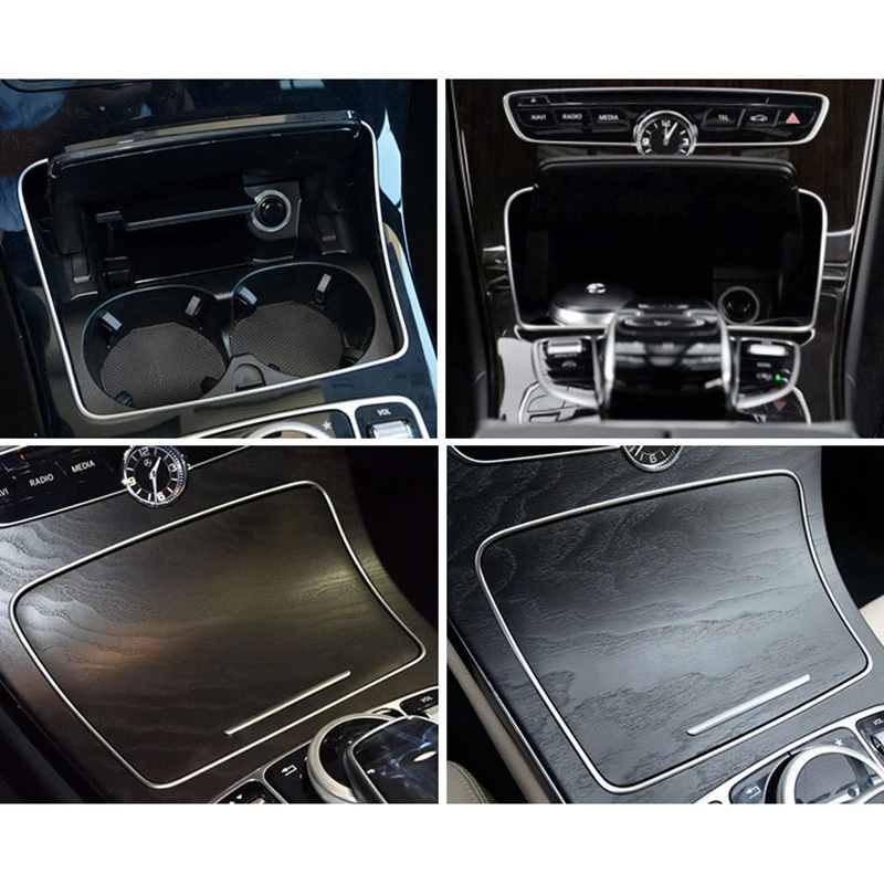 Автомобильная наклейка на рамку держателя Стакана Для Mercedes Benz C Class W205 GLC W253 2015 2018