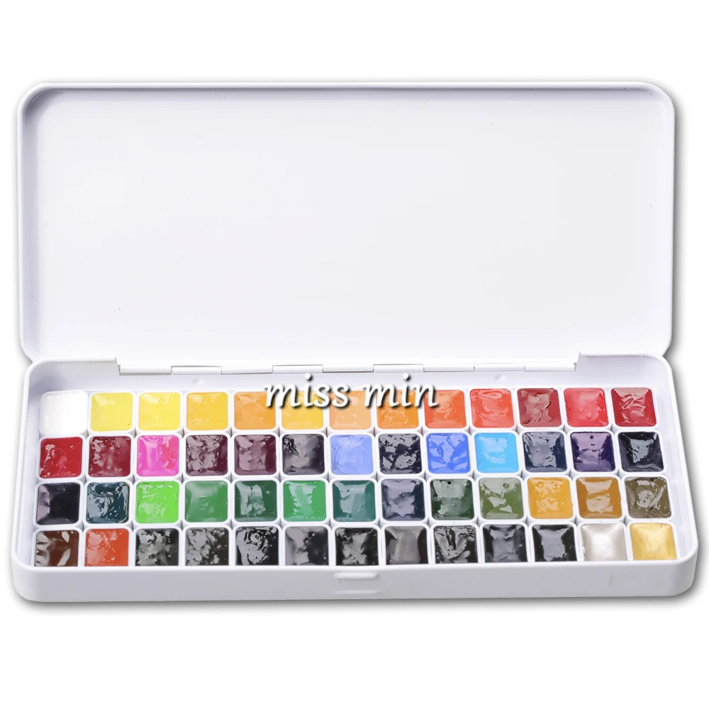 Королевство Ван Гога 40 Цвета Твердые акварельные Краски пробный аликвота 0 8 мл